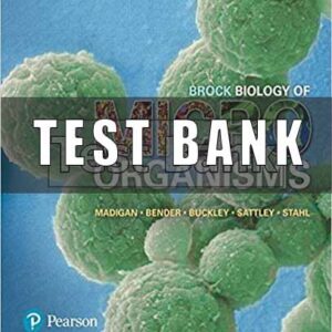 Test Bank for Brock Biology Of Microorganisms 15th Edition Madigan