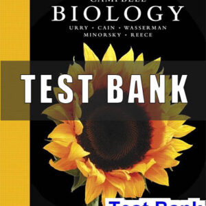 Test Bank for Campbell Biology 11th Edition Urry